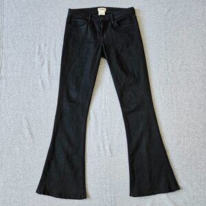 L’AGENCE Black Elysee Low Rise Flare Noir Jeans Women's Size 27